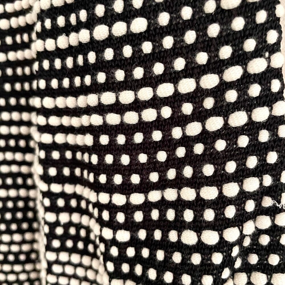 Roland Mouret Knit Bodycon Designer Dress Asymmetrical Black and White Size S - Picture 9 of 10